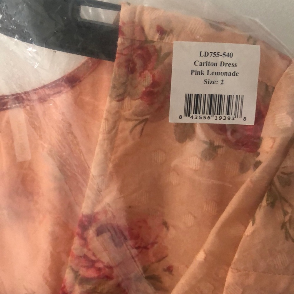 LoveShackFancy Carlton Dress Pink Lemonade Size 2 - Picture 9 of 12